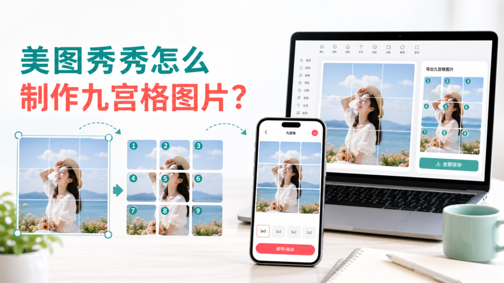 美图秀秀九宫格教程